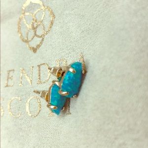 Kendra Scott Betty turquoise kyocerea opal studs